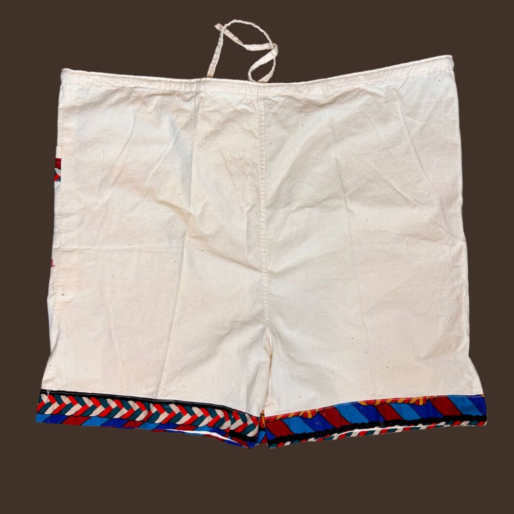 Vintage Antigua West Indies Canvas Pull On Shorts - Picture 4 of 7